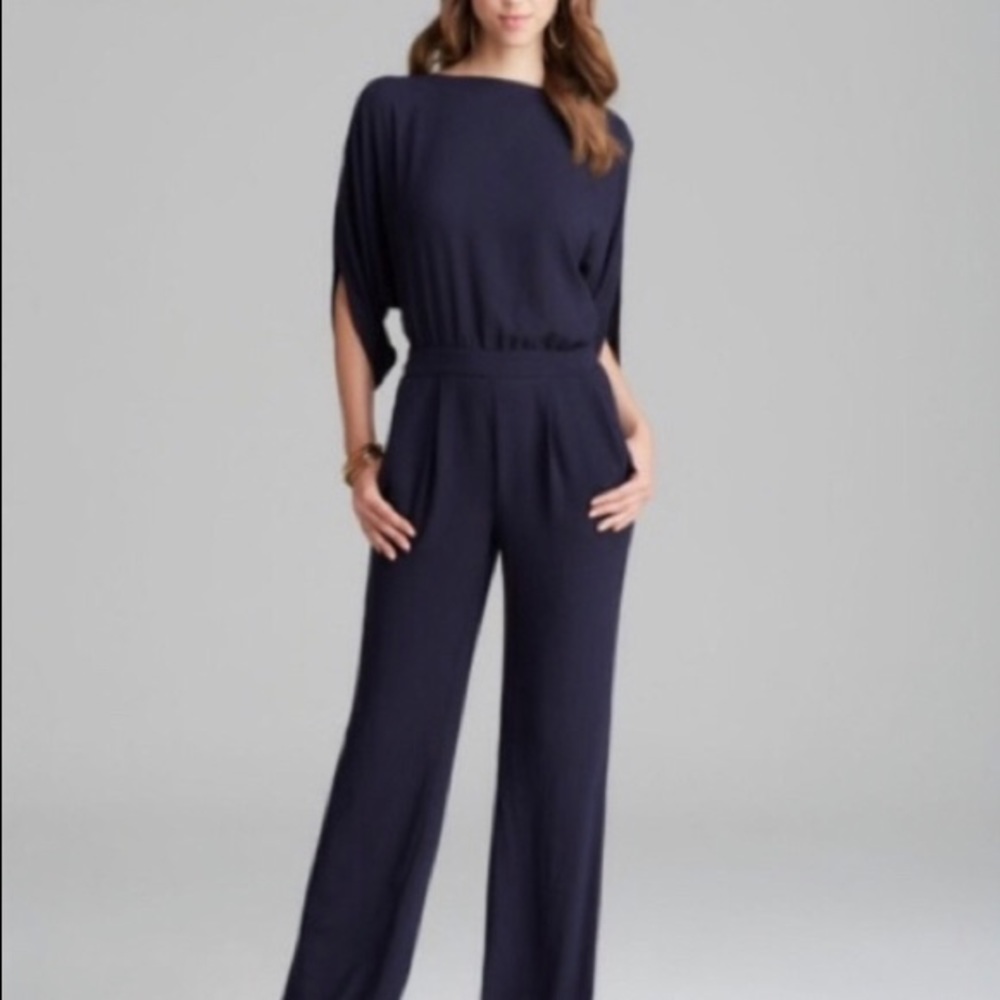 Diane Von Furstenberg Navy Jumpsuit